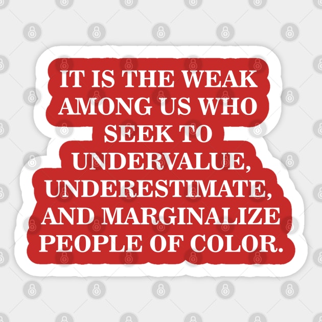 Undervalue, Underestimate, Marginalize | Black History Sticker by UrbanLifeApparel